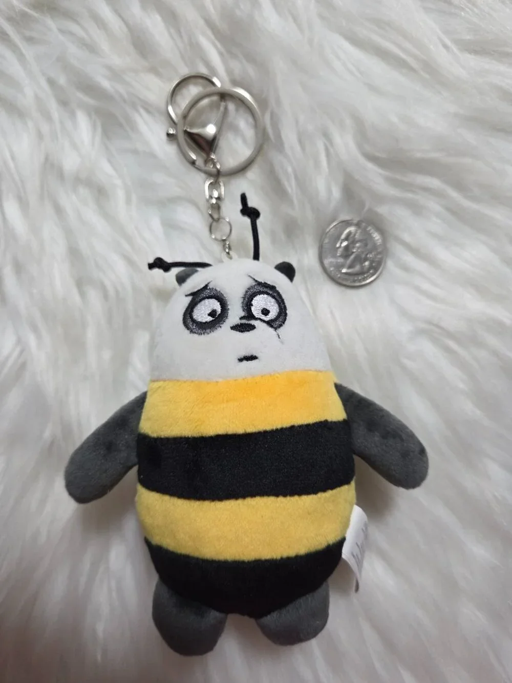 We Bare Bears Panda Bee Keychain